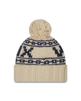 Women's Chicago White Sox Cooperstown Collection New Era Cream Knitsport Cuffed Knit Hat with Pom - Pro Jersey Sports