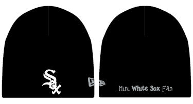 Infant Chicago White Sox Mini Fan Black Knit Hat By New Era