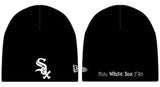 Newborn Chicago White Sox Mini Fan Black Knit Hat By New Era - Pro Jersey Sports