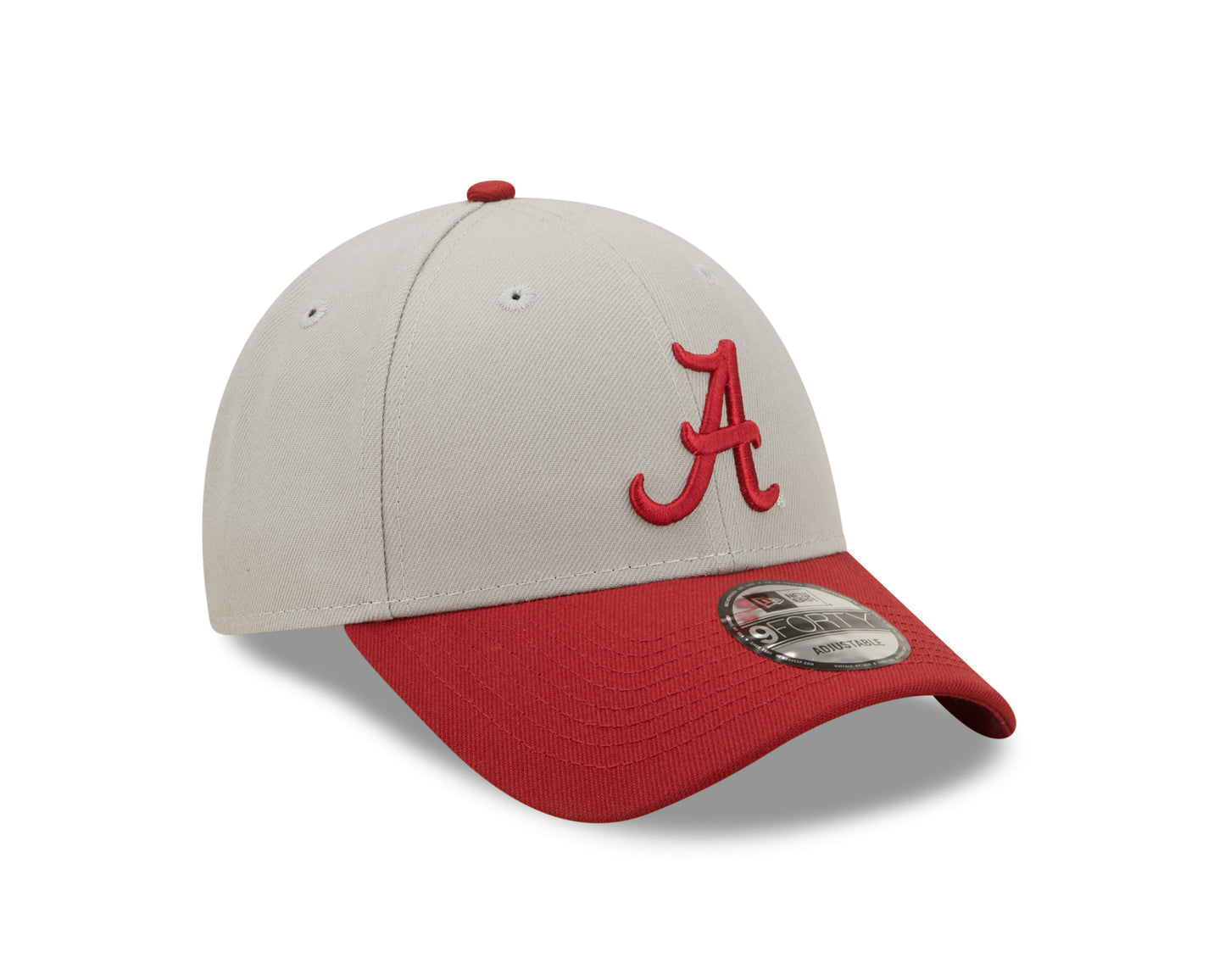 Alabama Crimson Tide 2 Tone Gray/ Crimson NCAA New Era The League 9Forty Adjustable Hat