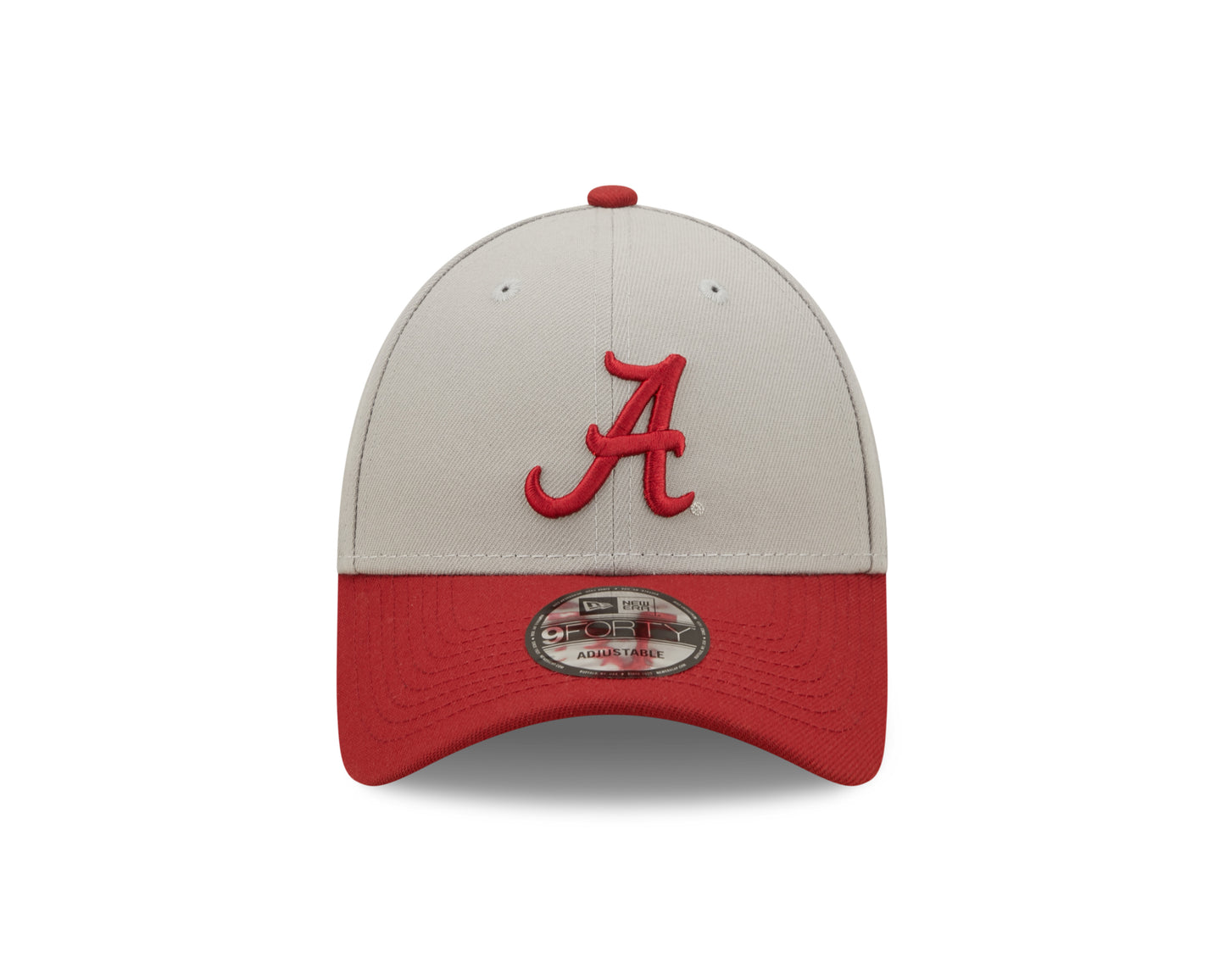 Alabama Crimson Tide 2 Tone Gray/ Crimson NCAA New Era The League 9Forty Adjustable Hat
