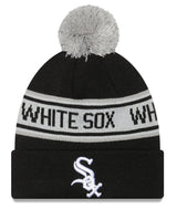 Youth Chicago White Sox New Era Junior Repeat Black Cuffed Pom Knit Hat - Pro Jersey Sports