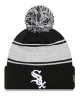 Chicago White Sox New Era Black Chilled Cuffed Pom Knit Hat - Pro Jersey Sports
