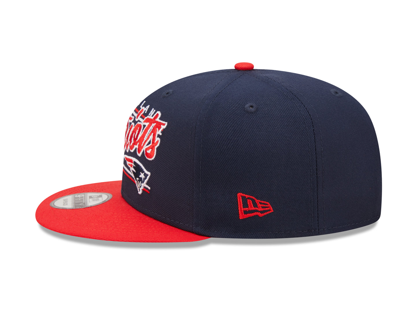 New England Patriots Primary Logo New Era Team Script 2 Tone 9FIFTY Snapback Hat