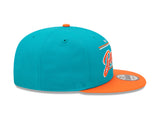 Miami Dolphins New Era Team Script 2 Tone 9FIFTY Snapback Hat - Pro Jersey Sports
