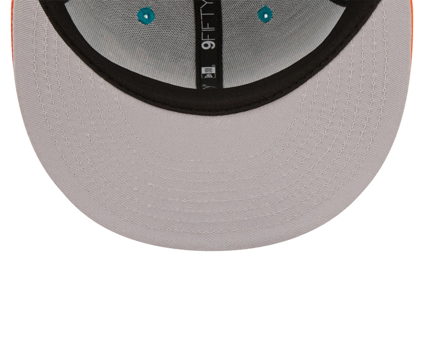 Miami Dolphins New Era Team Script 2 Tone 9FIFTY Snapback Hat - Pro Jersey Sports