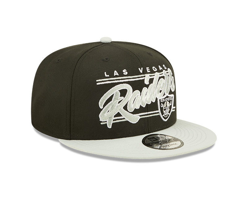Las Vegas Raiders New Era Team Script 2 Tone 9FIFTY Snapback Hat