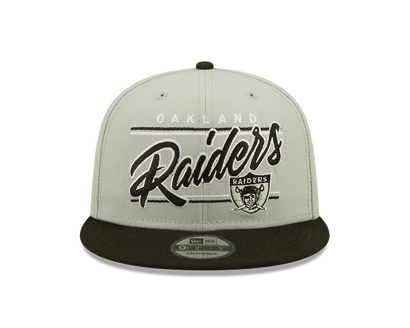 Oakland Raiders New Era Team Script 2 Tone 9FIFTY Snapback Hat - Pro Jersey Sports