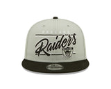 Oakland Raiders New Era Team Script 2 Tone 9FIFTY Snapback Hat - Pro Jersey Sports