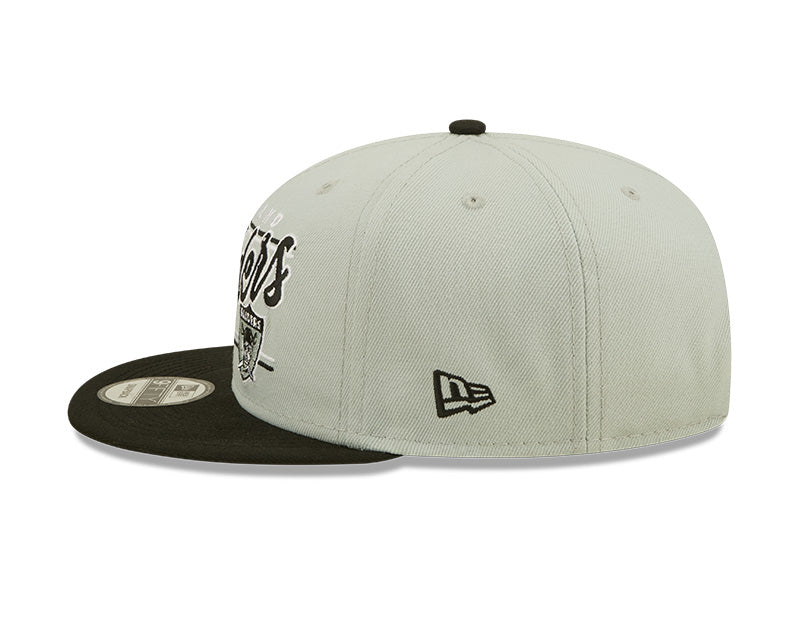 Oakland Raiders New Era Team Script 2 Tone 9FIFTY Snapback Hat - Pro Jersey Sports