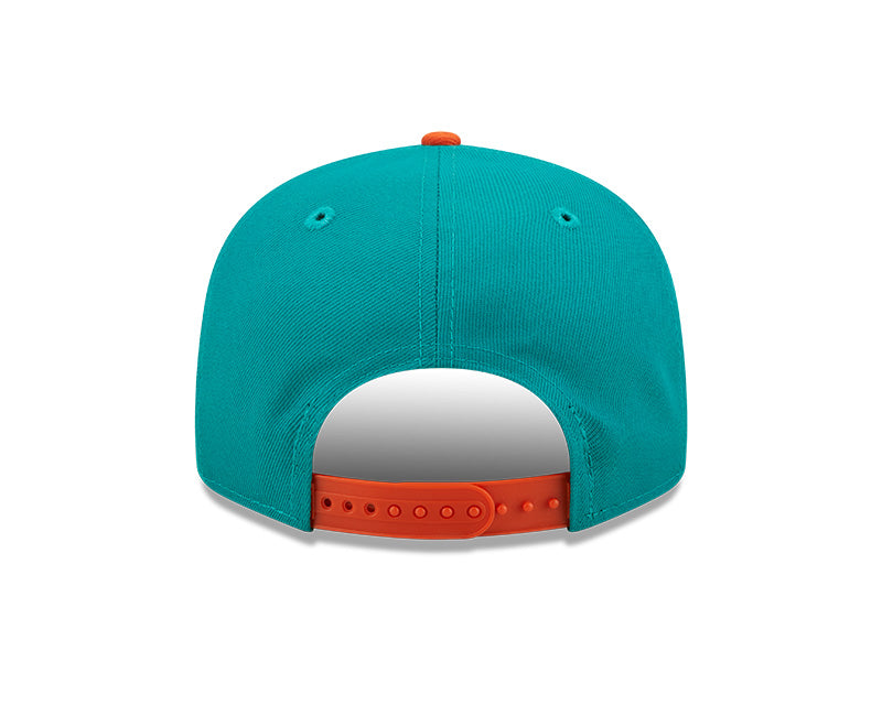 Miami Dolphins Historic Logo New Era Team Script 2 Tone 9FIFTY Snapback Hat - Pro Jersey Sports
