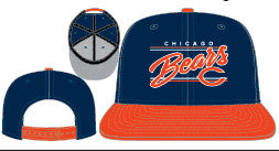 Chicago Bears Primary Logo New Era Team Script 2 Tone 9FIFTY Snapback Hat