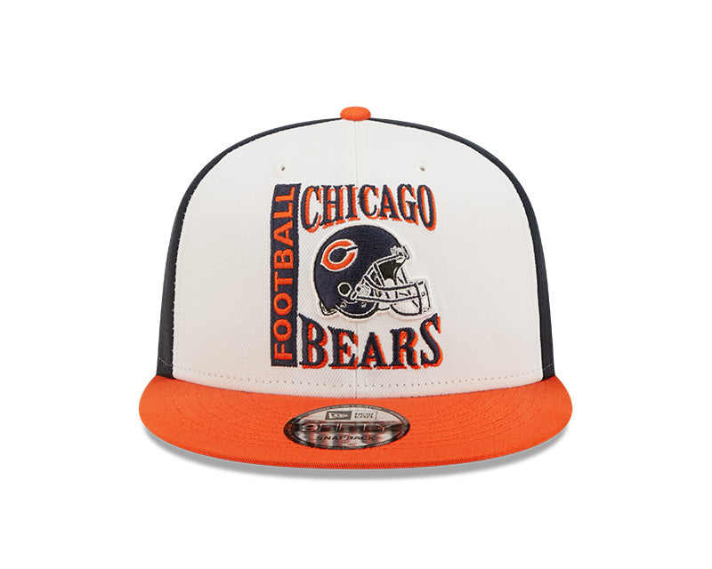 Chicago Bears Helmet Logo Retro Sport 3 Tone New Era 9FIFTY Snapback Hat