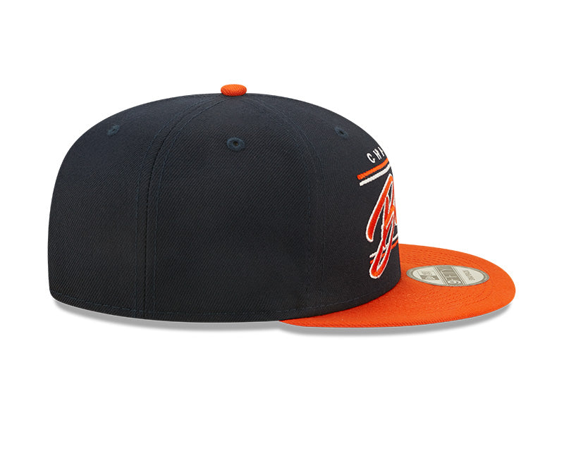 Chicago Bears Historic Logo New Era Team Script 2 Tone 9FIFTY Snapback Hat