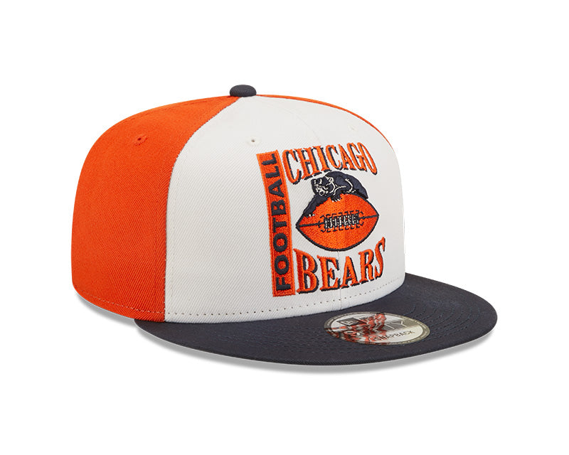 Chicago Bears 1946 Logo Retro Sport 3 Tone New Era 9FIFTY Snapback Hat