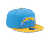 Los Angeles Chargers New Era 2 Tone League Flawless 9FIFTY Snapback Hat - Pro Jersey Sports