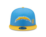 Los Angeles Chargers New Era 2 Tone League Flawless 9FIFTY Snapback Hat - Pro Jersey Sports
