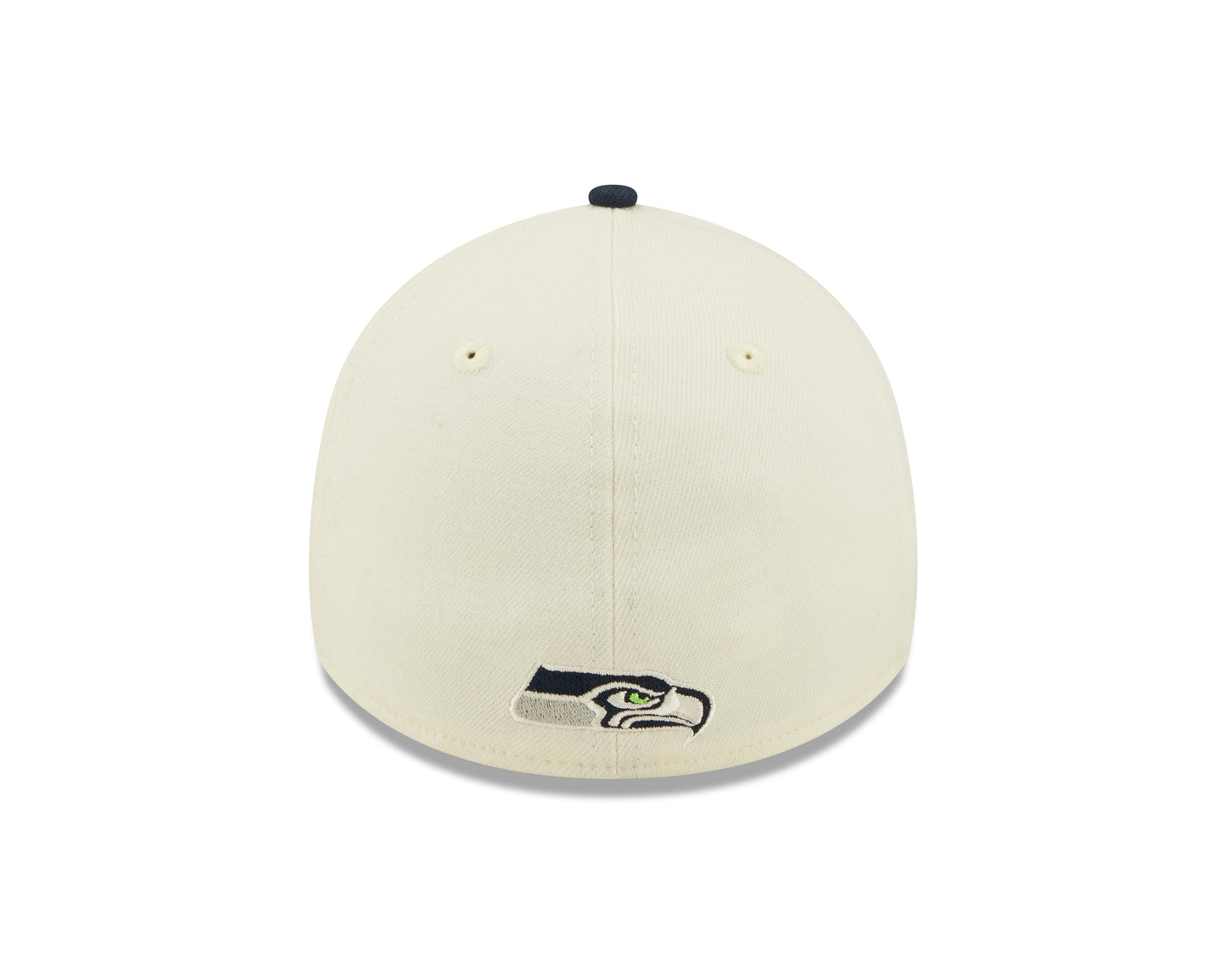 Men's Seattle Seahawks New Era Cream/Navy 2022 Sideline 39THIRTY Flex Hat