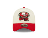 Men's San Francisco 49ers New Era Cream/Red 2022 Sideline 39THIRTY Flex Hat - Pro Jersey Sports