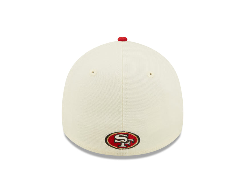 Men's San Francisco 49ers New Era Cream/Red 2022 Sideline 39THIRTY Flex Hat - Pro Jersey Sports