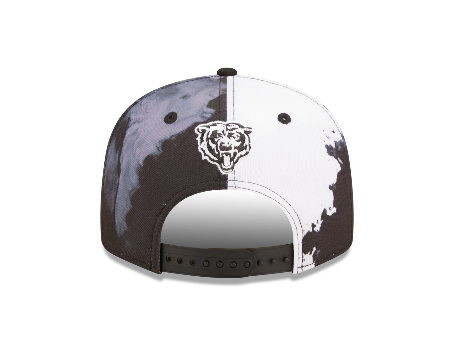 Men's Chicago Bears New Era Black Ink 2022 NFL Sideline Mascot Logo 9FIFTY Snapback Adjustable Hat