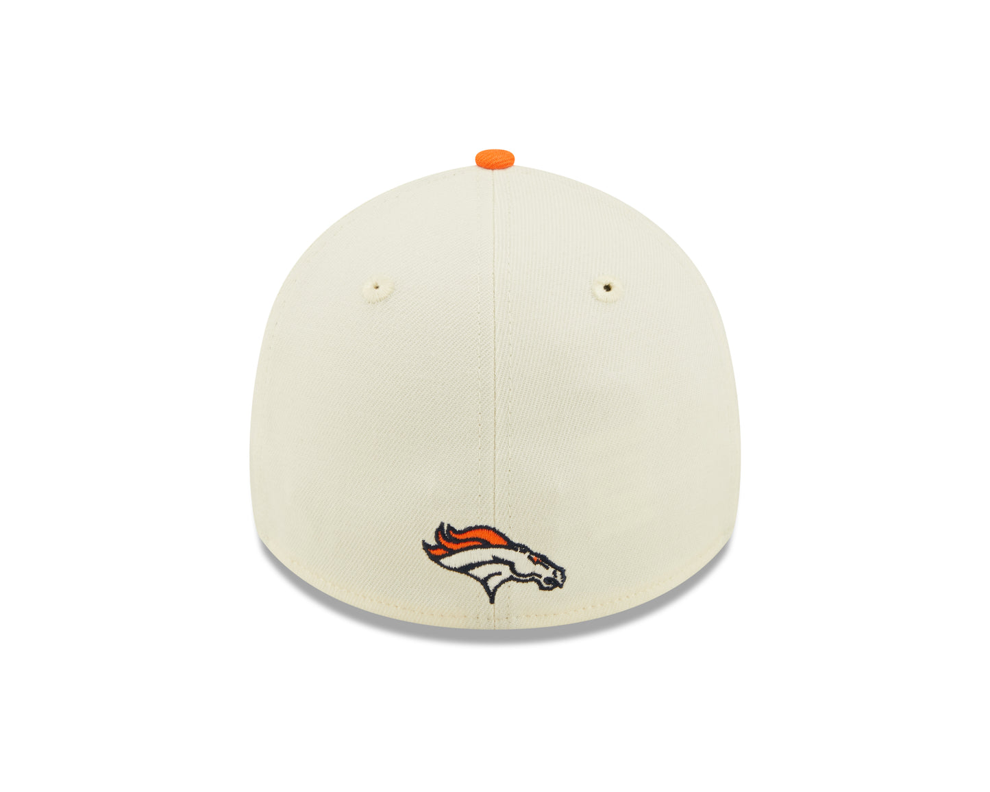 Men's Denver Broncos New Era Cream/Orange 2022 Sideline 39THIRTY Flex Hat