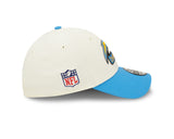 Men's Los Angeles Chargers New Era Cream/Blue 2022 Sideline 39THIRTY Flex Hat - Pro Jersey Sports