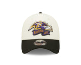 Men's Baltimore Ravens New Era Cream/Black 2022 Sideline 39THIRTY Flex Hat - Pro Jersey Sports