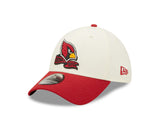 Men's Arizona Cardinals New Era Cream/Red 2022 Sideline 39THIRTY Flex Hat - Pro Jersey Sports