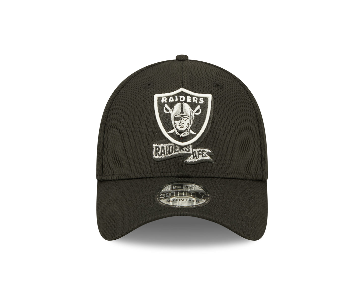 Men's Las Vegas Raiders New Era Black 2022 Sideline Coaches 39THIRTY Flex Hat
