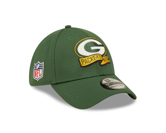 Men's Green Bay Packers New Era Green 2022 Sideline Coaches 39THIRTY Flex Hat