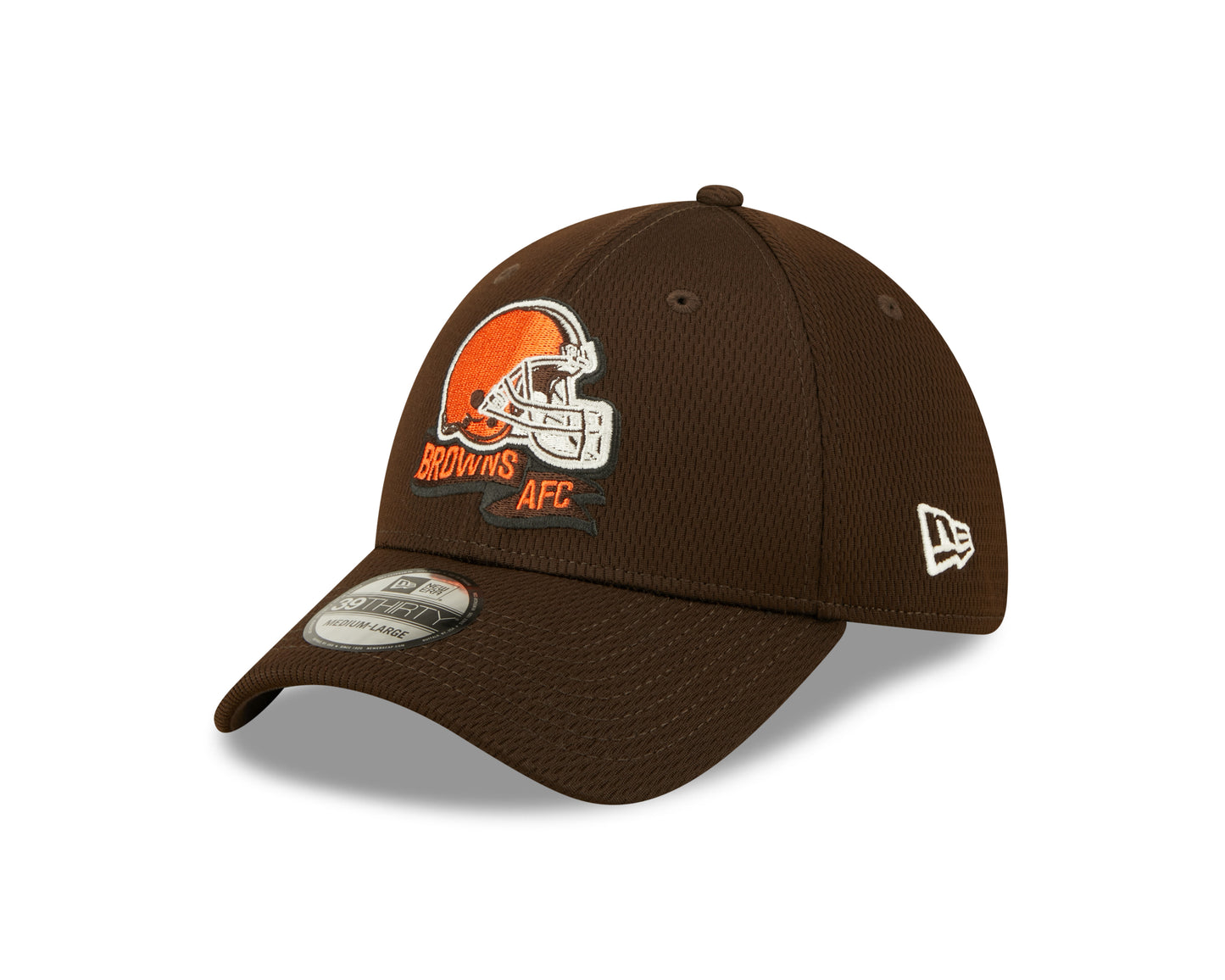Men's Cleveland Browns New Era Brown 2022 Sideline Coaches 39THIRTY Flex Hat