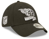 Men's Tennessee Titans New Era Black 2022 Sideline 39THIRTY Flex Hat - Pro Jersey Sports