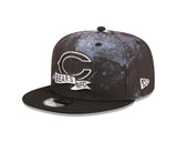 Men's Chicago Bears New Era Black Ink 2022 NFL Sideline Primary Logo 9FIFTY Snapback Adjustable Hat - Pro Jersey Sports