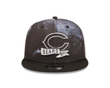 Men's Chicago Bears New Era Black Ink 2022 NFL Sideline Primary Logo 9FIFTY Snapback Adjustable Hat - Pro Jersey Sports