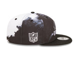 Men's Chicago Bears New Era Black Ink 2022 NFL Sideline Primary Logo 9FIFTY Snapback Adjustable Hat - Pro Jersey Sports