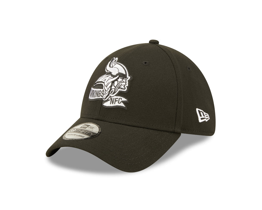 Men's Minnesota Vikings New Era Black 2022 Sideline 39THIRTY Flex Hat - Pro Jersey Sports