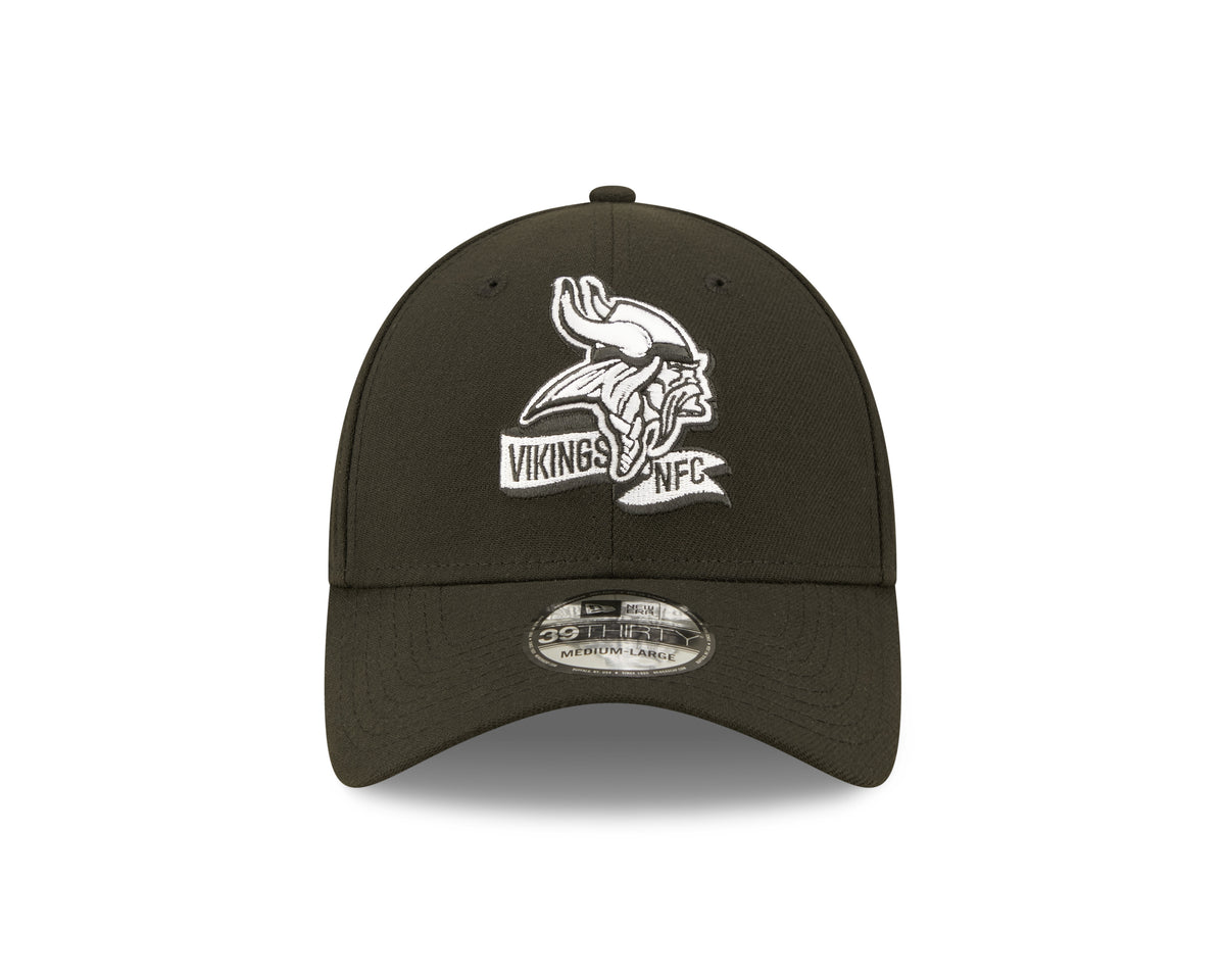 Men's Minnesota Vikings New Era Black 2022 Sideline 39THIRTY Flex Hat - Pro Jersey Sports