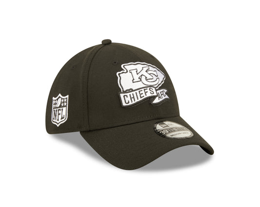 Men's Kansas City Chiefs New Era Black 2022 Sideline 39THIRTY Flex Hat - Pro Jersey Sports