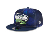 Men's Seattle Seahawks New Era Ink 2022 NFL Sideline 9FIFTY Snapback Adjustable Hat - Pro Jersey Sports