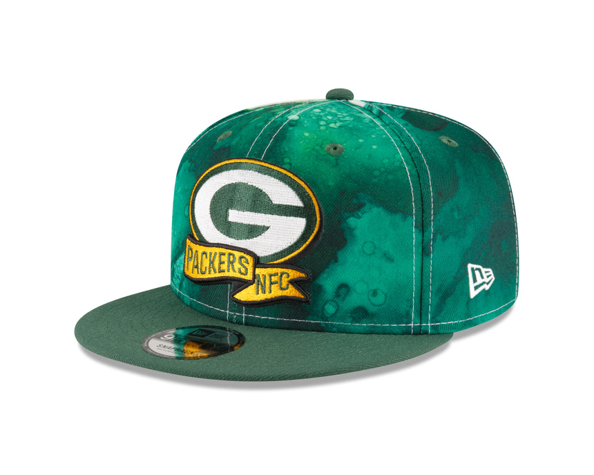 Men's Green Bay Packers New Era Ink 2022 NFL Sideline 9FIFTY Snapback Adjustable Hat - Pro Jersey Sports