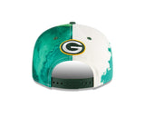 Men's Green Bay Packers New Era Ink 2022 NFL Sideline 9FIFTY Snapback Adjustable Hat - Pro Jersey Sports
