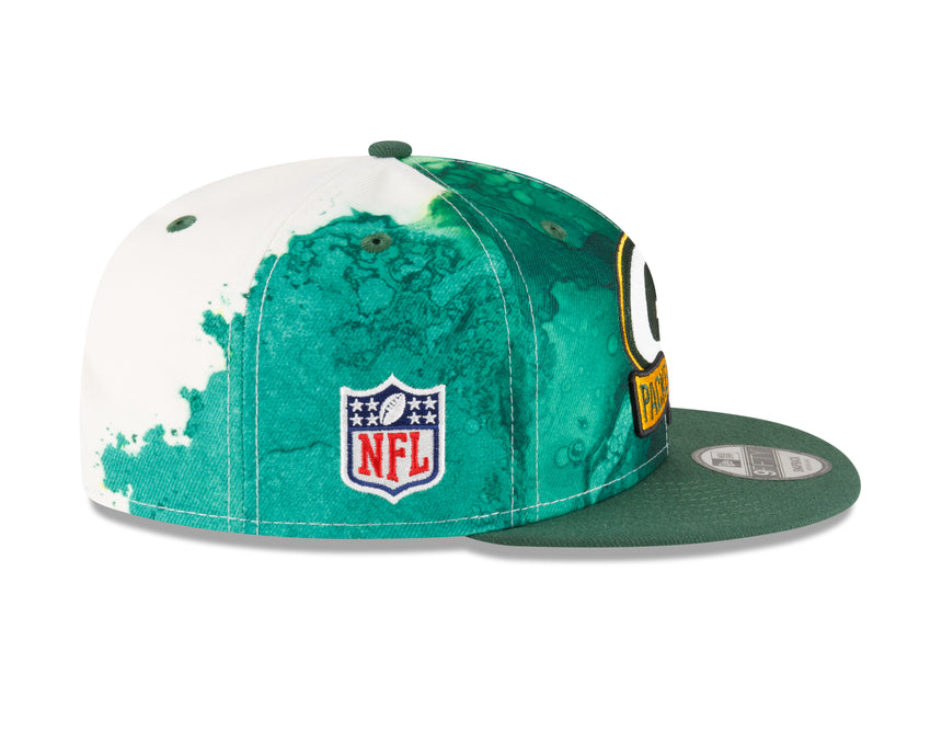 Men's Green Bay Packers New Era Ink 2022 NFL Sideline 9FIFTY Snapback Adjustable Hat - Pro Jersey Sports