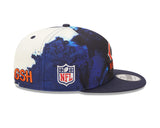 Men's Chicago Bears New Era Navy Ink 2022 NFL Sideline Primary Logo 9FIFTY Snapback Adjustable Hat - Pro Jersey Sports