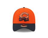 Men's Chicago Bears Primary Logo New Era Orange/Navy 2022 Sideline 39THIRTY Flex Hat - Pro Jersey Sports