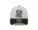 Men's Las Vegas Raiders New Era Gray/Black 2022 Sideline 39THIRTY Flex Hat - Pro Jersey Sports