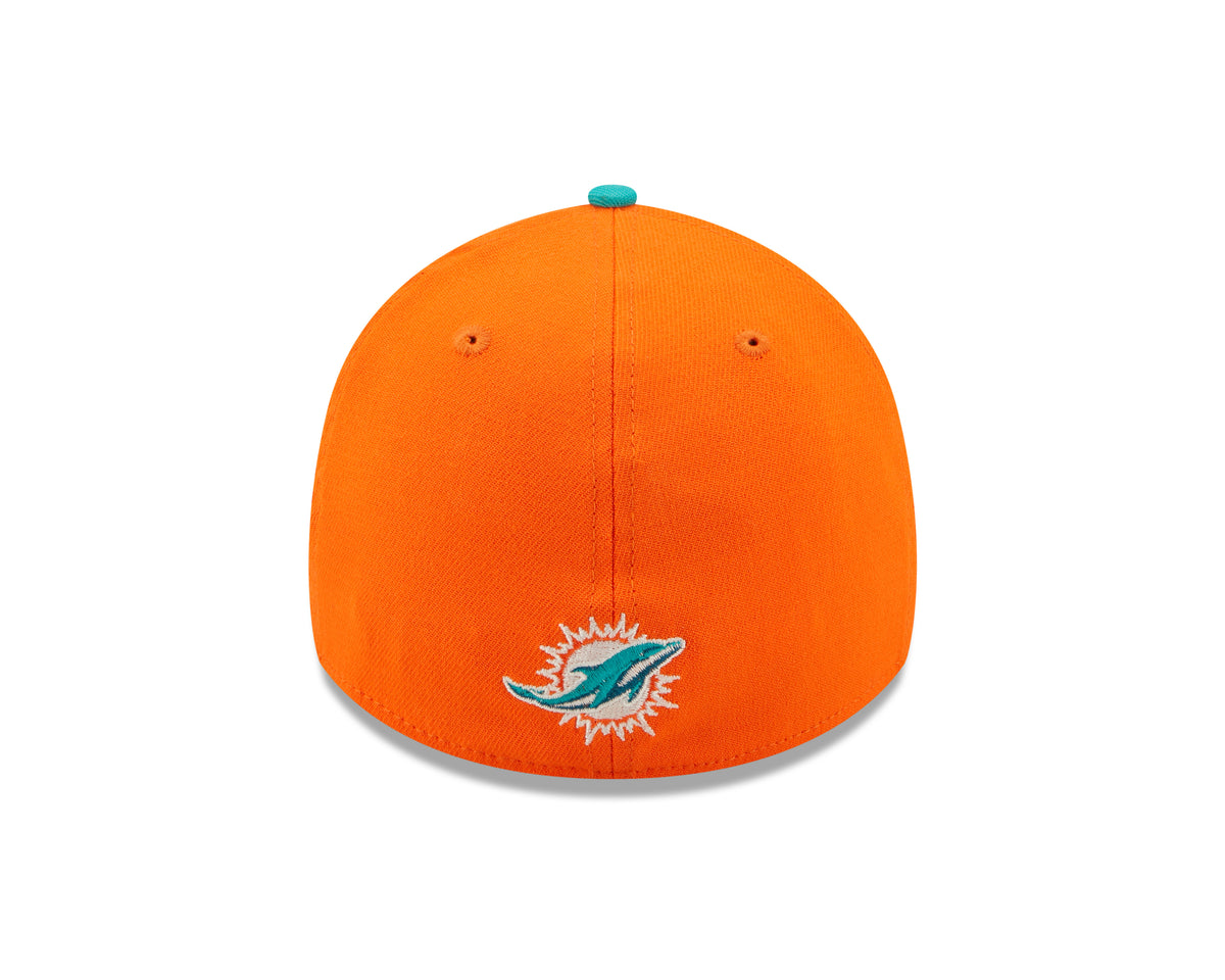 Men's Miami Dolphins New Era Orange/Aqua 2022 Sideline 39THIRTY Flex Hat - Pro Jersey Sports