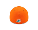 Men's Miami Dolphins New Era Orange/Aqua 2022 Sideline 39THIRTY Flex Hat - Pro Jersey Sports