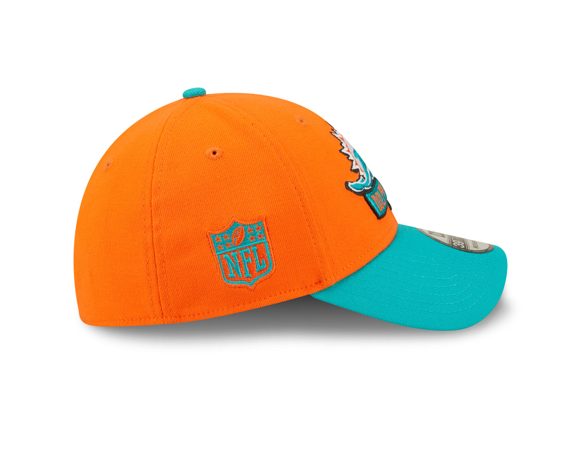 Men's Miami Dolphins New Era Orange/Aqua 2022 Sideline 39THIRTY Flex Hat - Pro Jersey Sports