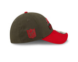 Men's Tampa Bay Buccaneers New Era Pewter/Red 2022 Sideline 39THIRTY Flex Hat - Pro Jersey Sports